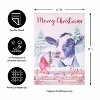 Evergreen Farmhouse Cow and Cardinal Suede Garden Flag 12 x 18 Inches Indoor Outdoor Decor - 4 of 4