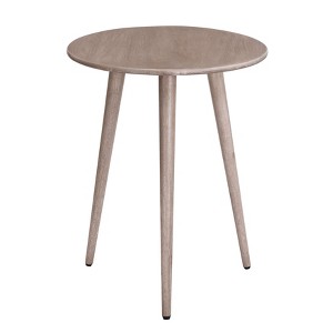 MH London Konak 22" Solid Wood End Table Round Top - 1 of 4
