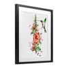 Stupell Industries Hummingbird And Hollyhock Framed Print Under Glass - 2 of 4