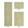 Lux Premium 100% Cotton  Ultra-Soft Tufted Solid Reversible 3 Piece Bath Rug Set, Water-Absorbent, Durable, Machine Washable Bathroom Rug - 2 of 4