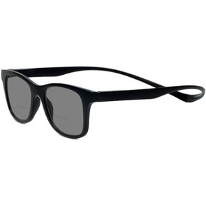 Magz Chelsea Magnetic Front Connecting Polarized Sun OR Bi-Focal Sunglasses in Black Blue - 1 of 4