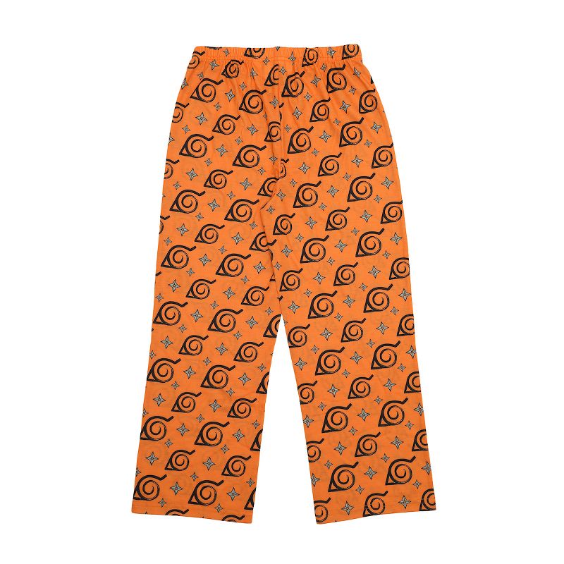 Youth Boys 2-Piece Naruto Sleepwear Set with Long Sleeve Shirt and Sleep Pants, 4 of 5