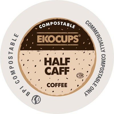 EkoCups Half Caff Compostable Coffee Pods