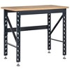 HOMCOM 45" Work Bench with Adjustable Footpads and Large Solid Wood Tabletop Tool Table for Garage, Weight Capacity 1100 lbs - 4 of 4