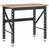 HOMCOM 45" Work Bench with Adjustable Footpads and Large Solid Wood Tabletop Tool Table for Garage, Weight Capacity 1100 lbs - image 4 of 4