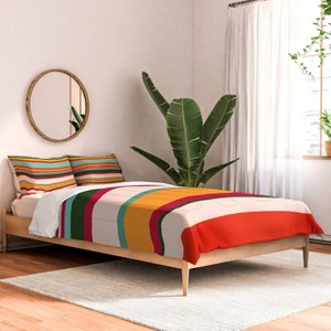 Deny Designs The Whiskey Ginger Vintage Stripe Pattern Queen/Full Comforter and Sham Set (2-3pc Set) - 1 of 4