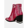 Mugler Rhinestones Embellished Ankle Boots - 3 of 4