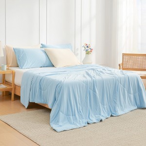 Cozy Bliss Cooling Blanket, Lightweight Comforter, Silk-Feel Fabric for Hot Sleepers - 1 of 4