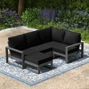 WestinTrends Montara 5-piece Outdoor Sectional Modular Patio Furniture Sofa Set - 2 of 4