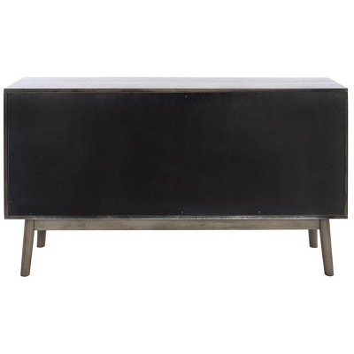 Mid-Century Modern Light Grey 6-Drawer Solid Wood Dresser