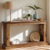 Hommoo 2-Tier Farmhouse Console Table Brown - 4 of 4