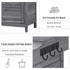 Sapphtopaz 39" Outdoor Potting Bench Table with Storage, Rustic Garden Potting Tables, Potting Benches for Outside with 2-Tier Shelves & Side Hook - 4 of 4