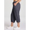 RBX Active Women's Cargo Style Capri Pants, Quick Drying Adjustable Leg Cropped Jogger Pant for Casual Wear, Hiking, Workouts - 4 of 4