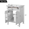 Okak Modern Freestanding Bathroom Vanity with Sink Combo,Solid Wood Bathroom Storage Cabinet with 2 Doors & Tip-out Drawer - 4 of 4