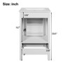 20-Inch Bathroom Vanity with Ceramic Sink, Soft-Close Doors & Drawers, Space-Saving Design for Small Bathroom, Modern Storage Cabinet with Organizer - 2 of 4