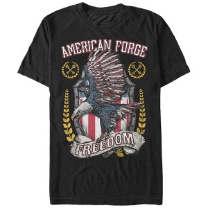 Men's Lost Gods Fourth of July  American Force Freedom Eagle T-Shirt - 1 of 4