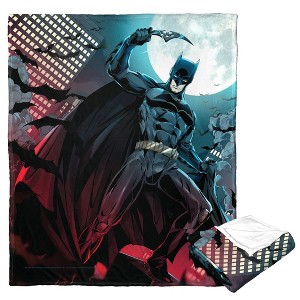 DC Comics Batman Stylized Batman Silk Touch Throw Blanket - 1 of 4