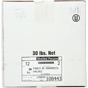 Bulk EB Pecan Fancy Shelled Halves Jr. - 30 lbs - 1 of 2