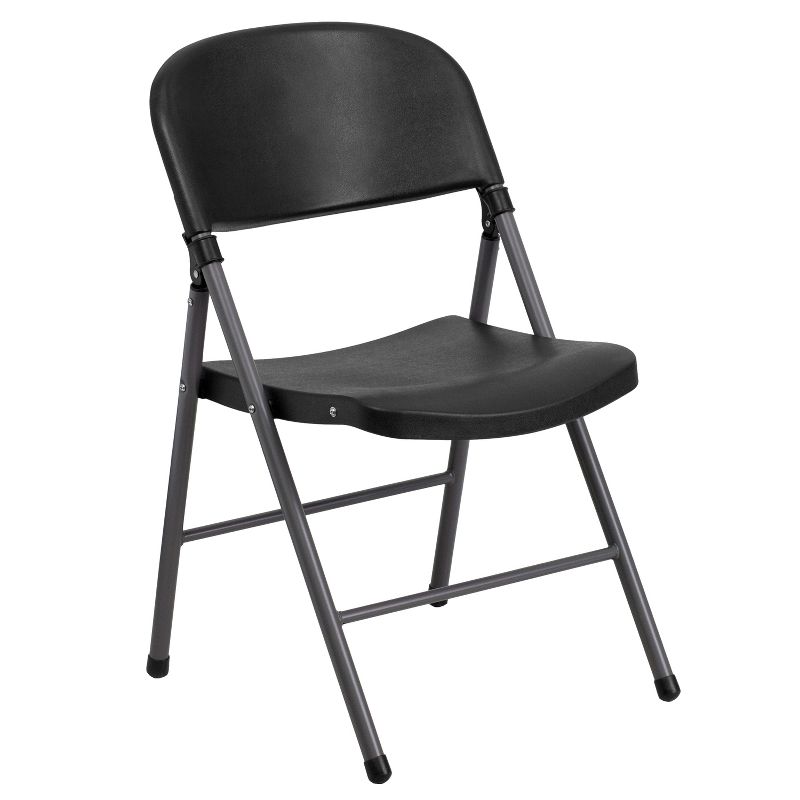 Emma and Oliver 2 Pack Home & Office 330 lb. Capacity Foldable Plastic Chair, 3 of 13