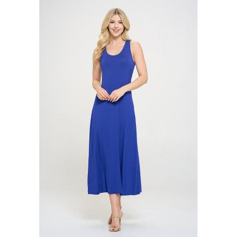 West K Women s Kelly Knit Racerback Maxi Dress Xsmall Royal Blue Target