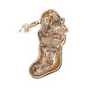 Unique Bargains Christmas Brooches YNCP1555 Santa in Stocking Alloy Dripping Wax Red Gold Tone 1.06"x1.97" 1 Pc - 4 of 4