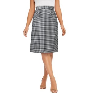 Jessica London Women's Plus Size Tummy Control Bi-Stretch Pencil Skirt - 1 of 4