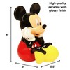 Disney Mickey Mouse Piggy Bank for Boys & Girls  Kids Ceramic Coin Bank with Rubber Stopper - 2 of 4