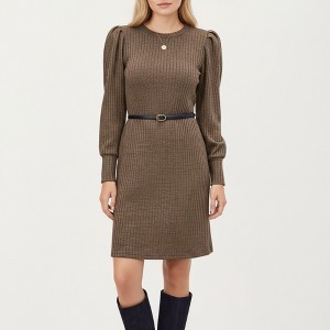 fine knitted trumpet sleeve midi dress Marchesa Notte Off The Shoulder Strapless Cocktail Dress