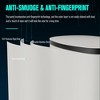 Curved Surface 13 Gallon 50L Kitchen Foot Pedal Operated Soft Close Trash Canwith 30 Garbage Bags - 3 of 4