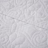 Oversized Quilted Throw White 60x70in - 4 of 4