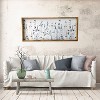 19"x45" Garden Wood Framed Wall Canvas Soft Blue - Gallery 57: Pine Frame, Botanical Digital Art - 2 of 4