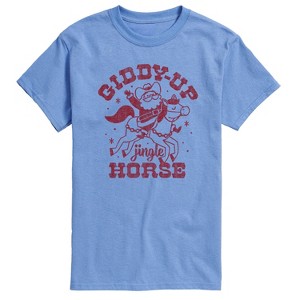 Men's - Instant Message - Giddy Up Jingle Horse Short Sleeve Graphic T-Shirt - 1 of 4