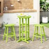 WestinTrends Malibu All Weather Hdpe Outdoor Patio Bar Height Bistro Set (3-piece) - 2 of 4