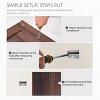 Modern Wall Mounted Solid Wood Queen&King Headboard - Walnut - 4 of 4