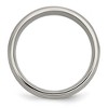 Black Bow Jewelry 8mm Titanium & 14k Gold Inlay Flat Double Ridge Edge Standard Fit Band - 2 of 4