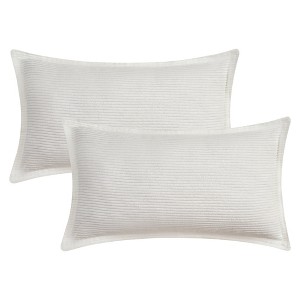 REGALWOVEN Striped Corduroy Decorative Throw Pillow Covers for Couch Bed Sofa Home Decor 2 Pcs - 1 of 4