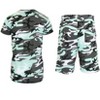 Galaxy By Harvic Men's Slim Fit  2-Piece Camo Short Sleeve Tee  And Shorts Set - 2 of 4