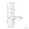 SEVOBAL Dressers Hair Vanity Desk with Drawers and Multi Layer Storage for Modern Bedroom or Salon, White, 39.76"*13.19"*66.93" - 4 of 4