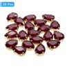 Unique Bargains Glass Craft Embellishments Flat Back Four Claws Teardrop Gems 20 Pcs - 3 of 4