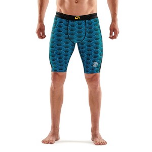 SKINS SERIES-3 MEN'S HALF TIGHTS BLACK WAVE - 1 of 4