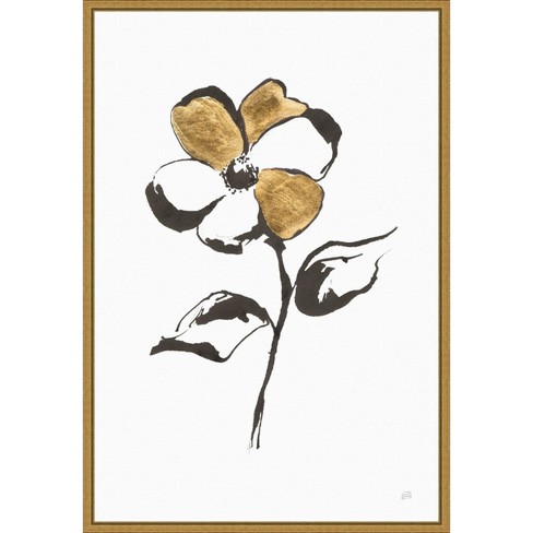 16 X 23 Leafed Iii By Chris Paschke Framed Wall Canvas Amanti Art Target