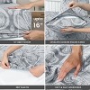 4 Piece Bed Sheets Printed Microfiber Sheet Set Ultra Soft, Easy Care Paisley Printed Sheets - Lux Decor Collection - 3 of 4