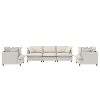 NicBex Couches for Living Room 3pc L-shaped Sectional Sofa Modern Chenille Upholstered Sofa Couch with Movable Ottoman - 4 of 4