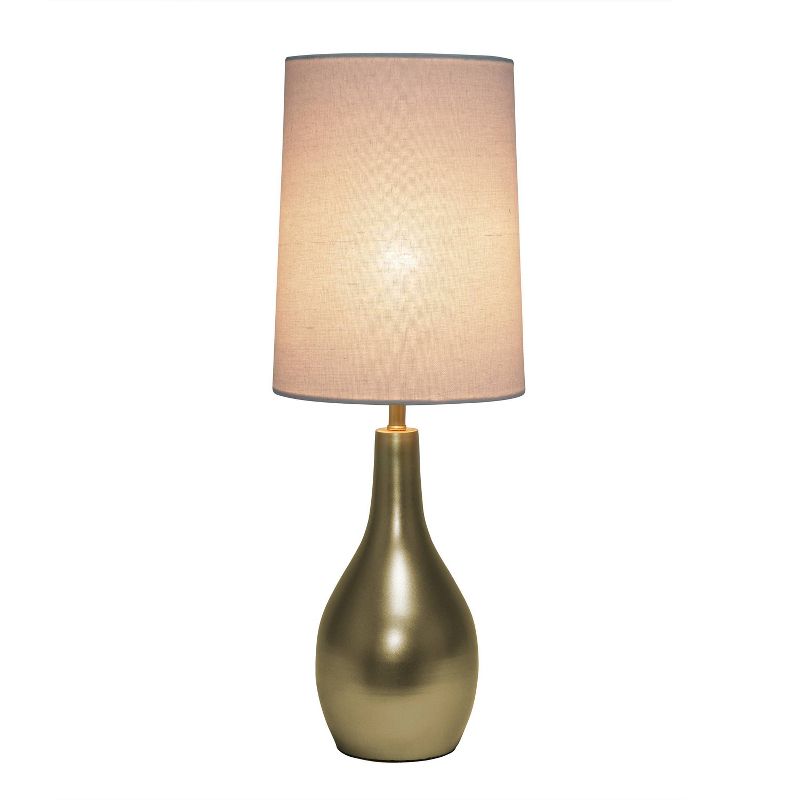  1 Light Tear Drop Table Lamp - Simple Designs, 3 of 8
