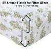 HLC.ME Floral Multi-Piece Bed Sheets Set - Wrinkle Resistant & Ultra Soft - Fits Mattresses up to 15 Inches Deep - 2 of 4