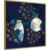 Amanti Art 30"x30" Crafty Blue Christmas I by Jennifer Paxton Parker Framed Canvas Wall Art Print - 2 of 4