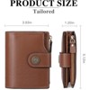 BEAFUP Wallet for Women - RFID Blocking Bifold Leather Wallet with 16 Card Slots & Zipper Pocket,Easy-to-Use - 3 of 4
