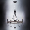 Urban Ambiance Luxury Farmhouse Farmhouse Chandelier,  30" x 26",  Charcoal Finish, UHP2901 - 4 of 4
