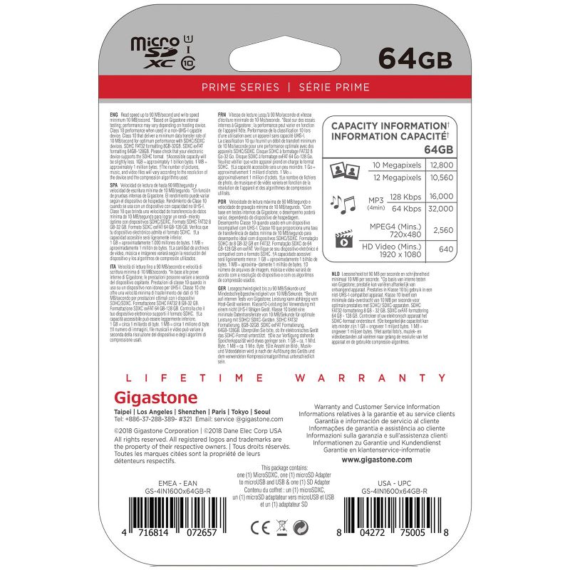 Gigastone® Prime Series microSD™ Card 4-in-1 Kit, 3 of 5