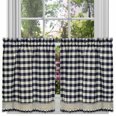 GoodGram Buffalo Check Gingham Custom Window Curtain Treatments